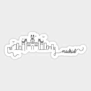 Madrid City Signature Sticker